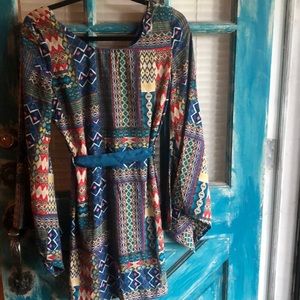 Pink Owl multicolor dress